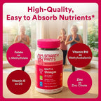 SmartyPants Multivitamin Gummy for Women 50 and Over, Omega 3 (DHA/EPA), Methylfolate, CoQ10, Vitamin D3, C, Vitamin B12, B6, A, K, Biotin, Gluten Free, 90 Count (30 Day Supply)