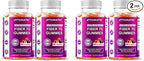 Vitamatic Prebiotic Fiber Gummies for Adults – 4 Pack (Total 120 Gummies) 7g Fiber per Serving | Extra Strength | Zero Sugar Added | Pectin-Based | Digestive Health & Regularity Support