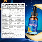 Magnesium Glycinate for Kids - Magnesium Glycinate Liquid Drops with L-Theanine Omega-3, Vitamin B6, D3, Zinc - Support Sleep, Relaxation, Calm & Focus - 2 Fl Oz, Mixed Berry Flavor