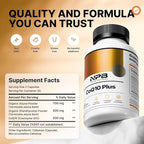Nature's Pure Blend CoQ10 Plus – Antioxidant Formula with Arjuna & Shankhpushpi – CoQ10 Ubiquinol for Circulation, Blood Flow & Energy – Coenzyme Q10 Supplement for Immune System – 60 Capsules