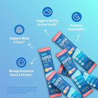 Nello Supercalm Powdered Drink Mix, Cortisol Reducer and Sleep Aid Supplement, L Theanine, Ksm-66 Ashwagandha, Magnesium Glycinate, Vitamin D 3, No Sugar, Non GMO, On The Go, 20 Ct, Raspberry Lemonade