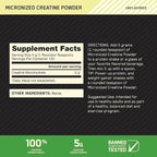 Optimum Nutrition Micronized Creatine Monohydrate Powder, Unflavored, 120 Servings, 600 Grams (Packaging May Vary) (Pack of 2)