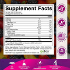 Vitamatic Prebiotic Fiber Gummies for Adults – 7g Fiber per Serving – 60 Pectin-Based Gummies Extra Strength, Zero Sugar Added – Supports Digestive Health & Regularity – Non-GMO, Vegan, Gluten-Free