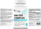 DIM Supplement - 350 mg Capsules, Diindolylmethane Supplement for Women and Men Supports Estrogen Metabolism, Hormone Balance, Menopause, Estrogen Balance, PCOS (60 Count)