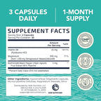 Magnesium Malate 1500MG | Energy & Nervous System Support | 300MG Elemental Mag Per Serving | High Absorption Magnesium Malate Capsules with VIT B6 + Black Pepper | Non-GMO | 90 Ct (1 Month Supply)