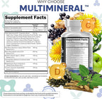 Clean Nutraceuticals Sea Moss Black Seed Oil Ashwagandha Turmeric Bladderwrack Burdock & Vitamin C Vitamin D3 with Elderberry Manuka Dandelion Yellow Dock Iodine Chlorophyll ACV - 2Pack