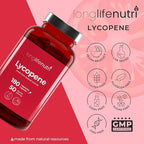 Lycopene 50mg 180 Vegetarian Capsules | Supplement Health | Natural Tomato Extract Non-GMO | Pure Powder