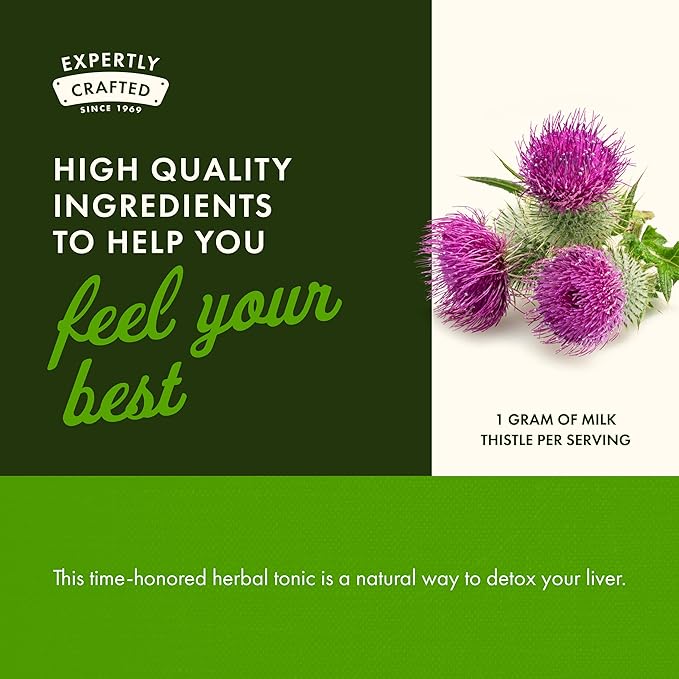 Swanson Full Spectrum Milk Thistle Liver Health Supplement for Adults Seeking Natural Detoxification and Antioxidant Support - 500 mg (100 Vegan Capsules, 2 Pack)