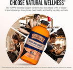 Sovereign Copper Bio-Active Copper Hydrosol, Daily+ 4-in-1 Wellness Supplement for Joint, Bone, Hair, Skin and Nails, Cardiovascular Health, Energy and Metabolic Health Support, 16 fl oz (473mL)