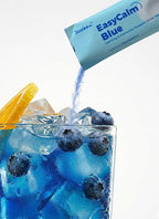 Easy Calm Blue - Calming Drink Mix with Magnesium KSM-66 Ashwagandha & Blue Spirulinac L-theanine Lion's Mane Mushroom GABA Vitamin D3 Supports Cortisol Balance Mood Sleep