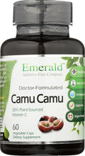 Emerald Labs Camu Camu - Plant-Sourced Vitamin C, Bioflavonoids, Amino Acids & B Vitamins - Gluten-Free, Vegan - 60 Vegetable Capsules (30-Day Supply)