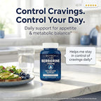 Berberine 1000 mg with Bitter Melon and Banaba Leaf – Herbal Supplement, 60 Capsules