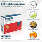 GlocalCare Depigma Support Reduction of Hyperpigmentation, Melasma & Dark Spots with Glutathione, Polypodium Leucotomos, Grape Seed & Marigold Extract