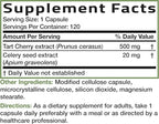 Bronson Tart Cherry Extract + Celery Seed Capsules - Powerful Uric Acid Cleanse, Joint Mobility Support & Muscle Recovery Supplement - Non GMO Formula, 120 Vegetarian Capsules