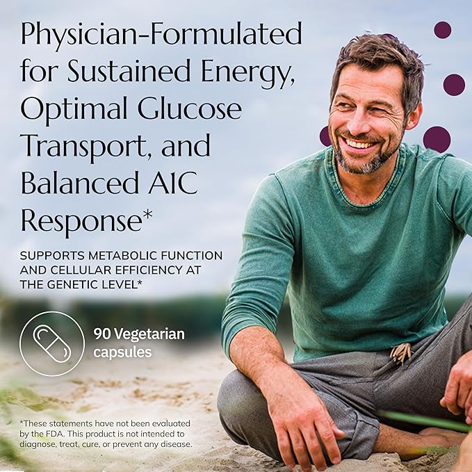 Neurobiologix Metabolic Stimulator, Inositol & Chromium Picolinate Professional Grade Formula, Metabolic Wellness and Cellular Energy for Men and Women, Gluten Free, Non GMO, Vegetarian, 90 Capsules