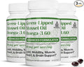 TURNER New Zealand Green Lipped Omega-3 Mussel Oil, 53x Higher Potency with UAF1000+ Super Antioxidant. No Fishy Aftertaste, 3 Bottles, 180 Softgels