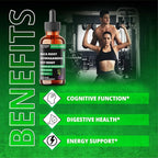 10in1 Maca Liquid Drops with Ashwagandha, Fenugreek, Beet Root, L-Arginine,Turmeric,Ginseng & More - 30 Days Supply - 1FL Oz
