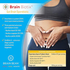 Brain Bean Brain Biotix | Gut and Brain Spore-Based Probiotic and Prebiotic | 30 Servings