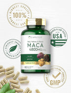 Carlyle Maca Root Capsules for Women & Men | 180 Count | High Potency Extract | Non-GMO & Gluten Free Supplement