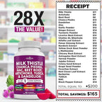 NEW AGE Milk Thistle NAC Chanca Piedra Beet Root Artichoke Dandelion Root Astragalus - Plus TUDCA & Ginger - 120 Count
