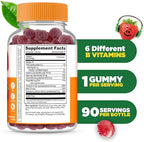 Lifeable Vitamin B Complex for Kids | with VIT C | Great Tasting B Complex Gummies | Vegan Kids B Complex | Energy and Nerve Support | 90 Gummies