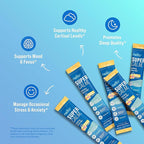 Nello Supercalm Powdered Drink Mix, Cortisol Reducer* and Sleep Aid Supplement, L Theanine, Ksm-66 Ashwagandha, Magnesium Glycinate, Vitamin D 3, No Sugar, Non GMO, 20 Ct, Tropical Tangerine