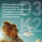 NANOWELL DK Solution 120 Softgels X 2 Bottles (Vitamin D3 + K Complex) - Dietary Supplement for Bone, Teeth and Muscle Health, Immune Support (240 Count)