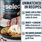 PEScience Select Protein Powder, Whey and Casein Blend, Lean Protein Powder for Women and Men, Low Calorie, Low Carb, Keto Friendly, Gluten Free, Frosted Sugar Cookie - 27 Servings