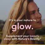 Nature's Bounty Optimal Solutions Gorgeous Sleep Melatonin 5mg Gummies with Collagen, 60 Count, Assorted Fruit Flavors, 30 Total Servings