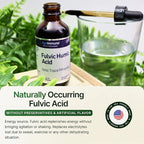 Fulvic Humic Acid 75 + Trace Minerals Liquid Supplement - Plant Derived in USA - Fulvic Acid Minerals Concentrate for Energy, Gut Health and Hydration- 1 gram per Serving - 2 oz.