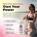 Pin Up Girl Vitex Chasteberry + DIM & Shatavari – Hormonal Balance Supplement for Women – Supports Hormonal Balance, Cycle Health & Reproductive Wellness – 4600mg - 60 Capsules (2-Pack)