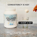 AMANDEAN Collagen Peptides Powder (17.6oz). Grass-Fed Hydrolyzed Protein Supplement. Promotes Healthy Joints, Skin, Hair, Nails. Unflavored & Easy to Mix.