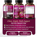 GriMed Beet Root with Grape Seed Extract, Maca Root, Red Spinach & Ashwagandha – 180 Vegetable Capsules