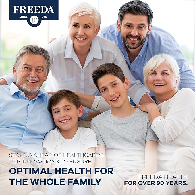 FREEDA Maximum Strength Multivitamin – High Potency Daily Supplement for Active Adults (Men & Women) – Iron Free – SCD Diet Compatible – 120 Capsules – Ultra Freeda