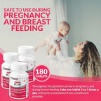Hemeboost 11.6 mg (232 mg Heme Iron Pills), High Potency Iron Supplement for Women & Men, High Absorption & Gentle on Stomach, Safe for Use in Pregnancy, 180 Tablets (Pack of 3)