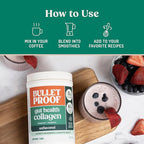 Bulletproof Unflavored Gut Health Collagen Protein, 14 Ounces, 10g Grass-Fed Collagen Peptides for Gut, Skin, Bone and Joint Support