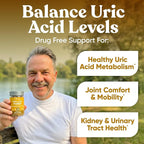 Eu Natural Purge Uric Acid Flush - Eat & Drink What You Want - Uric Acid Support for Joints & Mobility with Celery Seed, Tart Cherry & Chanca Piedra - 60 Vegetarian Capsules