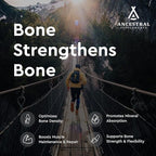 Ancestral Supplements Grass Fed Beef Living Bone Supplement, Bone Meal Capsules Support Bone Health, Oral and Joint Health and Flexibility, Non-GMO, 180 Capsules