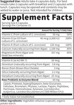 Garden of Life Raw Calcium Supplement for Women and Men - Vitamin Code Made from Whole Foods with Magnesium, K2, Vitamin D3 and Vitamin C Plus Probiotics for Digestion, 60 Capsules (Pack of 6)
