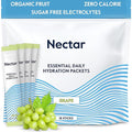 Nectar Hydration Packets - Electrolytes Powder Packets - Sugar Free & 0 Calorie - Organic Fruit Liquid Daily IV Hydrate Sticks for Dehydration Relief & Rapid Rehydration (Grape 18 Pack)