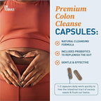 Dr. Tobias Colon Cleanse - Constipation Relief & Gut Health Support for Women & Men | 14 Day Colon Cleanser for a Gentle Colon Detox & Gut Flush - 3 Bottles of 28 Capsules