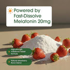 NatureBell Melatonin 20mg - 365 Lozenges - Daily Sleep Support for Adults - Bedtime Supplement for Nighttime Relaxation Support* - Dissolves Fast