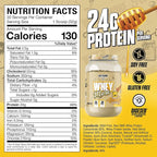 Axe & Sledge WHEY More Premium Protein Blend | 24g Protein, Whey Concentrate & Isolate | Prebiotic Fiber for Enhanced Absorption | Creamy, Delicious, Versatile | 30 Servings, Honey Grizzly Graham