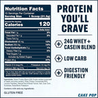 PEScience Select Protein Powder, Whey and Casein Blend, Lean Protein Powder for Women and Men, Low Calorie, Low Carb, Keto Friendly, Gluten Free, Cake Pop - 15 Servings