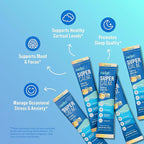 Nello Supercalm Powdered Drink Mix, Cortisol Reducer* and Sleep Aid Supplement, L Theanine, Ksm-66 Ashwagandha, Magnesium Glycinate, Vitamin D 3, No Sugar, Non GMO, On The Go, 20 Ct, Pina Colada