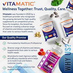 Vitamatic Chromium 1000 mcg | 365 Tablets | High Potency Chromium Picolinate | Non-GMO, Gluten Free (Pack of 2)
