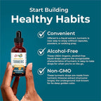 MARYRUTH'S Organics Organic Turmeric Liquid Extract | Sugar Free | USDA Organic | Organic Turmeric Supplement | Non-GMO | Gluten Free | Vegan | Alcohol-Free Tincture | 1 Fl Oz