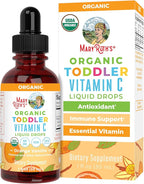 MARYRUTH'S Organic Toddler Vitamin C Drops for Immunity | Ages 1-3 Years | 15 mg Per Serving | Vitamin C for Immune Support & Overall Health | Vegan | Sugar Free | Gluten Free | Non-GMO | 30 Servings