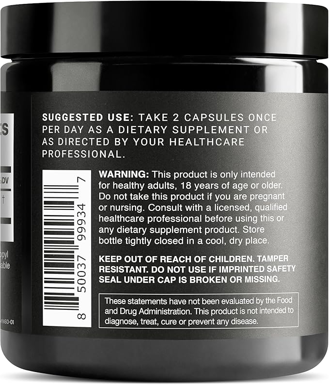 Toniiq NMN Supplement 1200mg - Third Party Tested Stabilized Capsules - 98% Highly Purified for NAD + - 60 Capsules Nicotinamide Mononucleotide Booster Supplement
