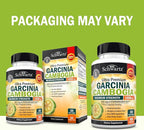 Garcinia Cambogia Weight Loss Pills - Maximum Strength Appetite Suppressant & Fat Burner for Men & Women - 1600mg Natural Extract & 960mg HCA - Metabolism Booster & Carb Blocker Capsules - 60Ct
